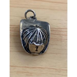Fireman Hat Sterling Silver Jewelry Charm